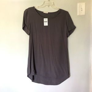 3 for $15 Böhme Grey blouse with cuffed sleeves S